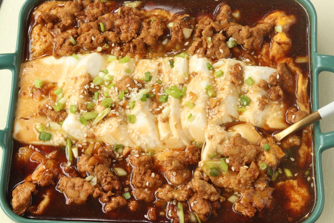 豆腐抱蛋/海苔豆腐的做法-咸鮮味煎菜譜