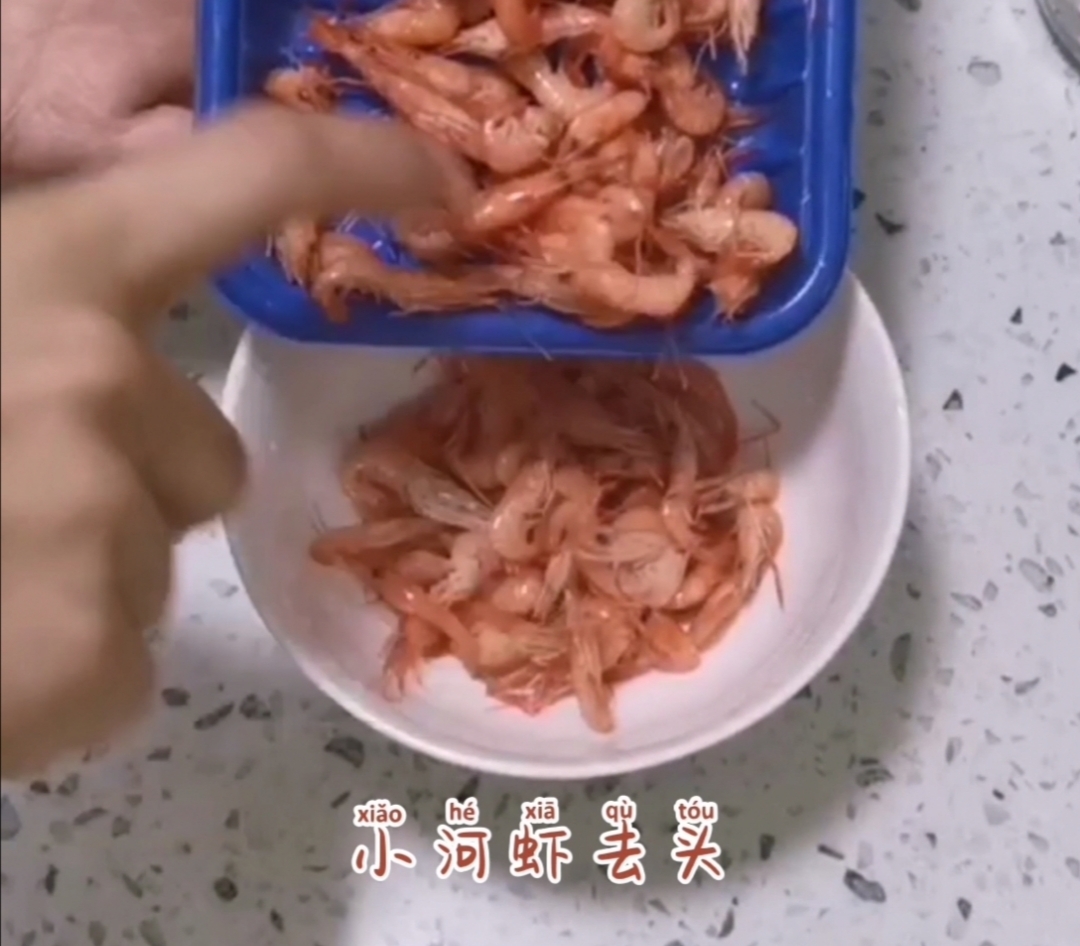 河蝦煎雞蛋的做法-家常味煎菜譜