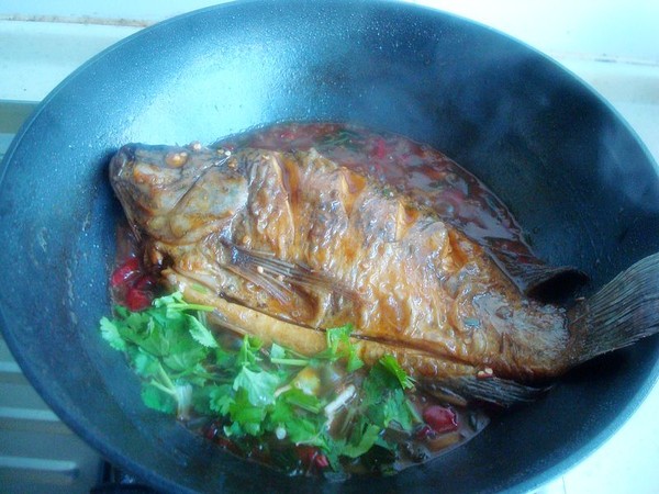 干燒羅非魚的做法-咸鮮味燒菜譜