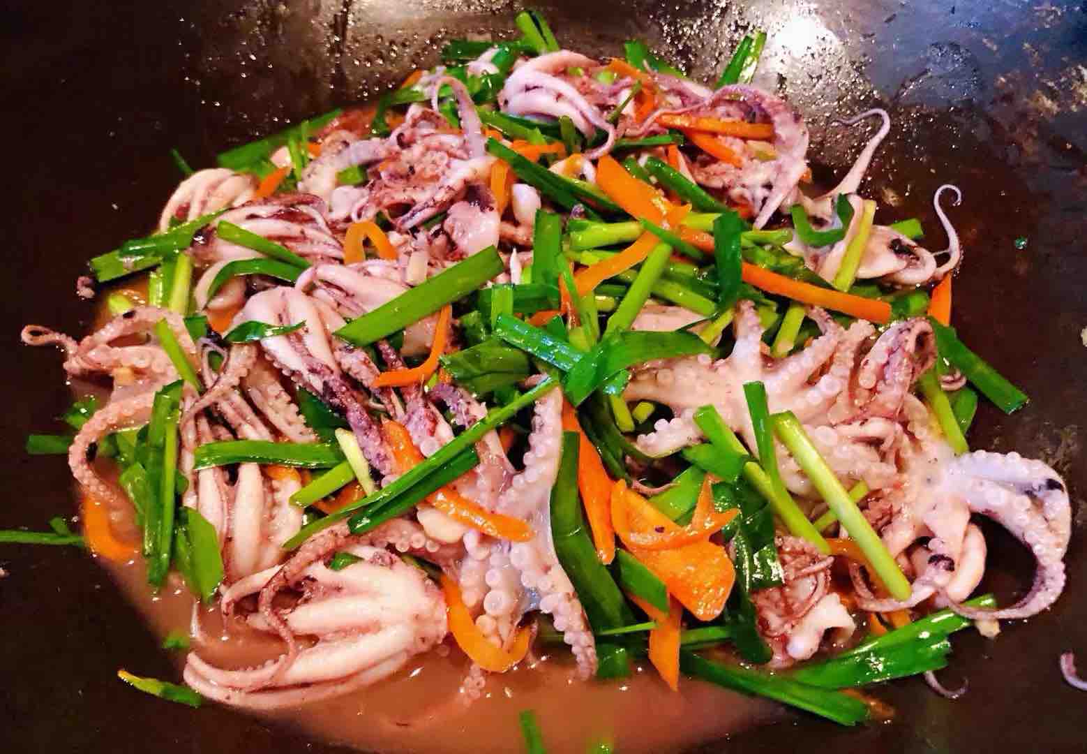 爆炒章魚的做法-家常味炒菜譜