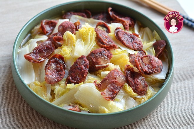 臘腸蒸娃娃菜的做法-其它口味蒸菜譜