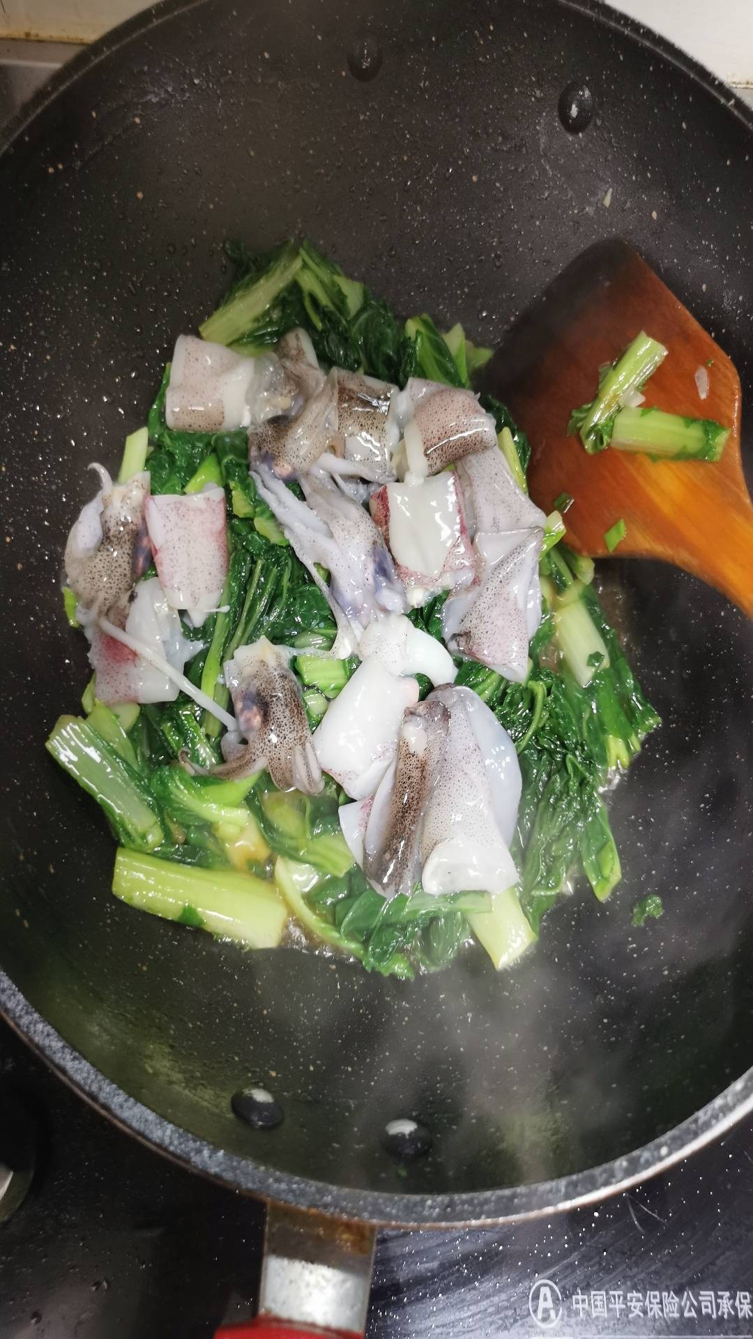 小白菜燒筆管魚的做法-家常味炒菜譜