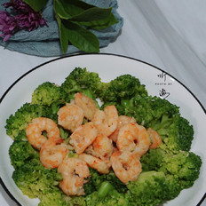 西蘭花蝦仁的做法-家常味炒菜譜