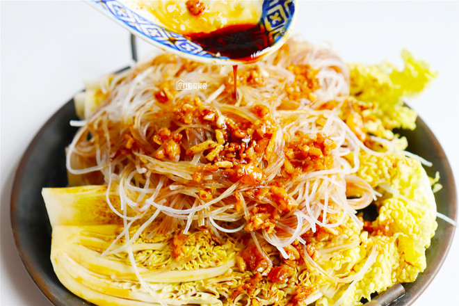 粉絲蒸娃娃菜的做法-家常味蒸菜譜