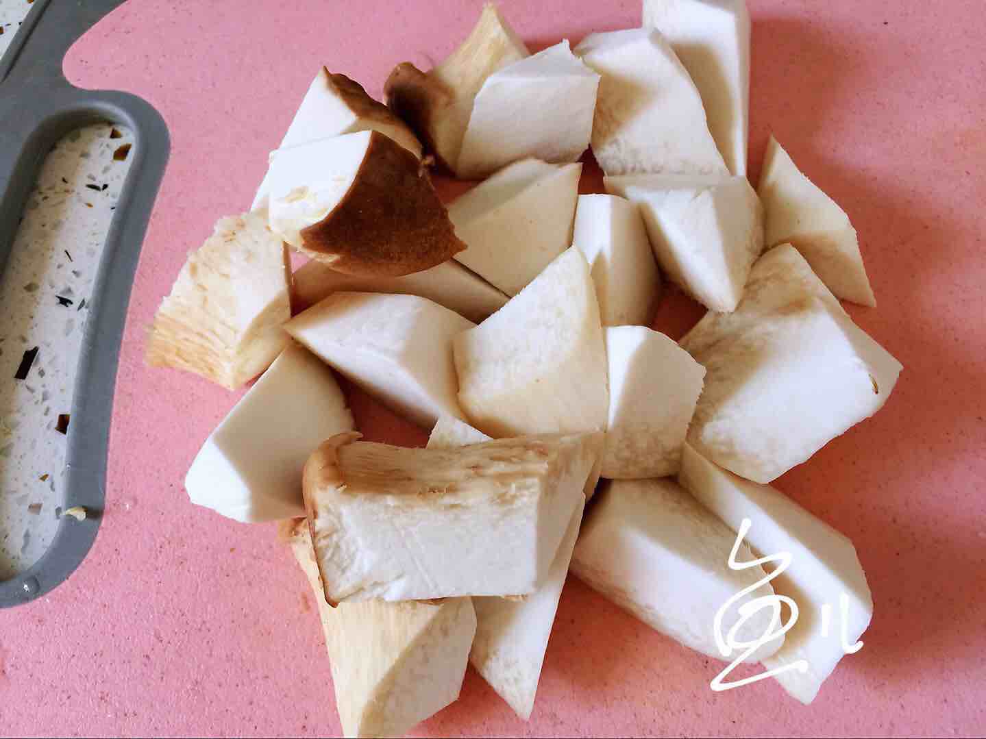 杏鮑菇燒雞塊的做法-家常味燒菜譜