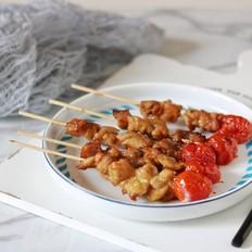 烤雞肉串(空氣炸鍋)的作法-家常味烤菜譜