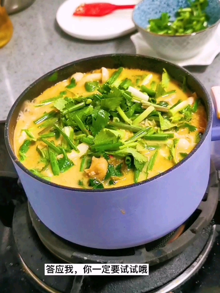 牛奶冒菜，一個人有儀式感的火鍋的做法-奶香味煮菜譜