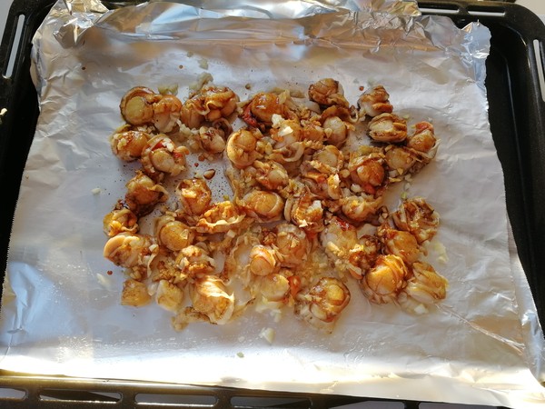 蒜泥烤扇貝肉的做法-蒜香味烤菜譜