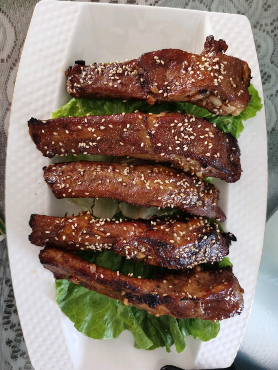 香烤豬肋排的做法-醬香味烤菜譜