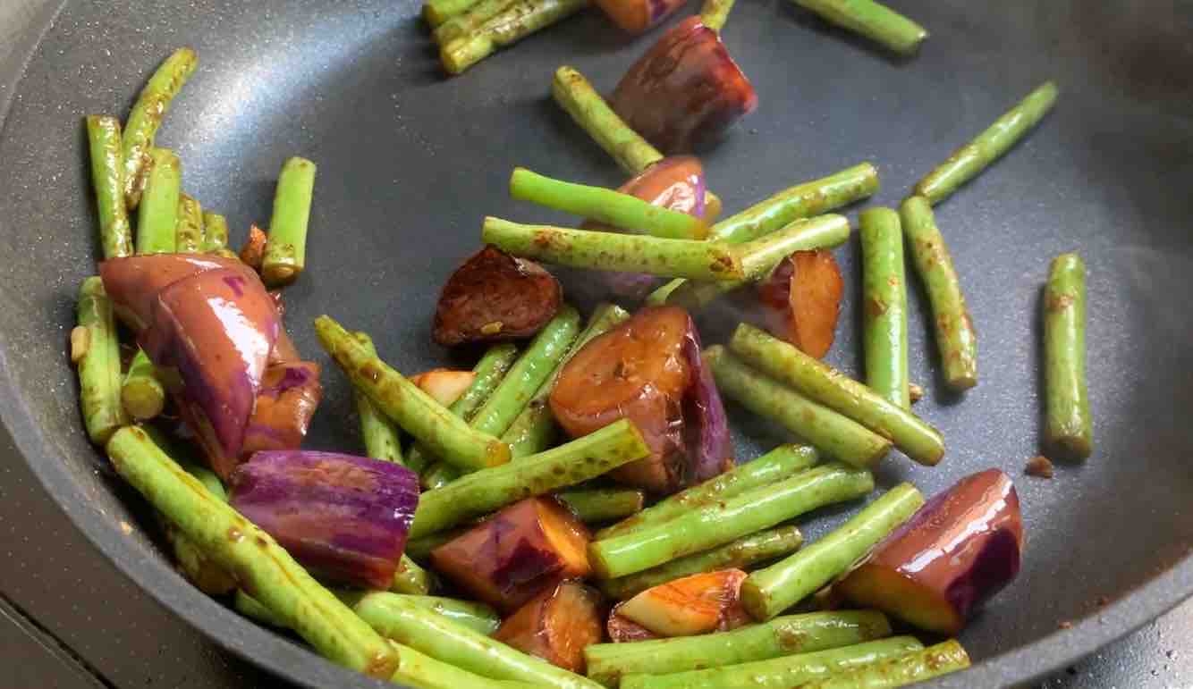 長豆茄子的做法-咸鮮味炒菜譜