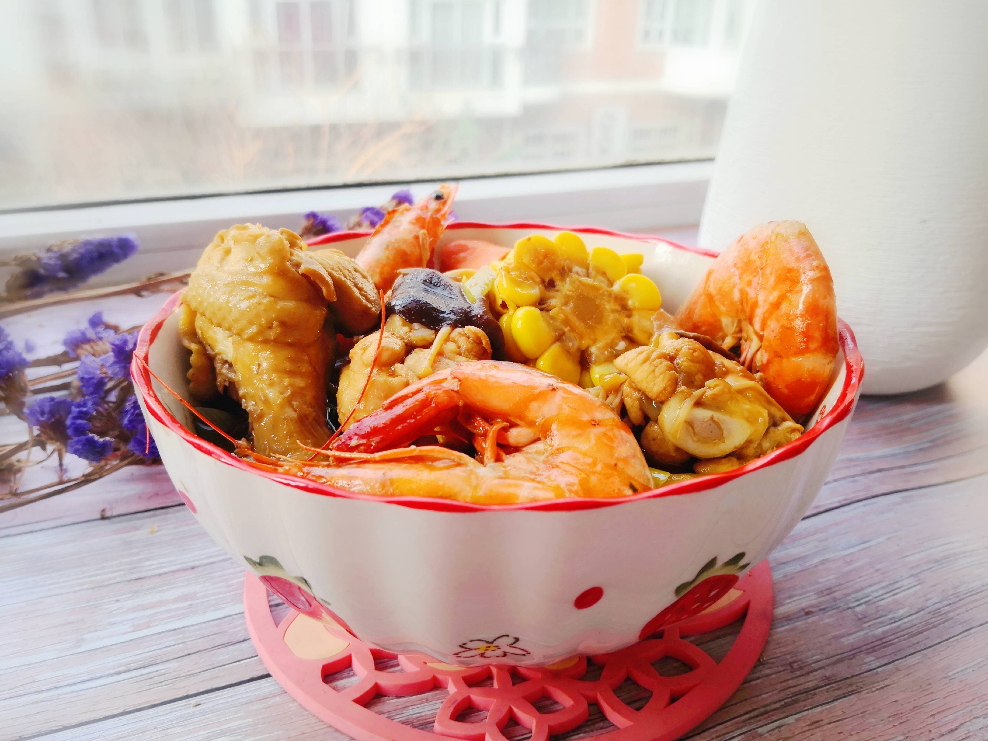 有肉有菜有海鮮，熱乎乎滿口留香的做法-咸鮮味煮菜譜