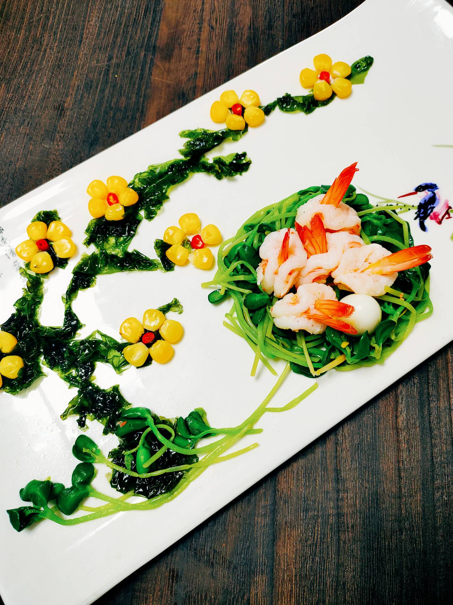 鳳尾雀巢的做法-咸鮮味炒菜譜