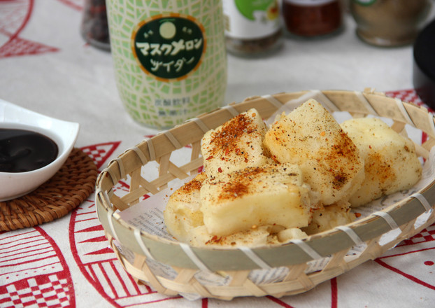 炸絹豆腐的做法-家常味炸菜譜