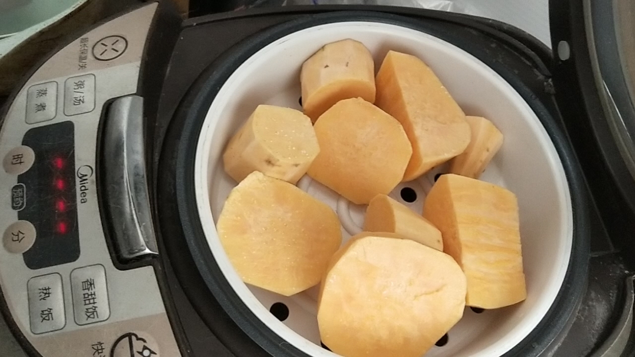 火遍全網的奶香芝士紅薯的做法-甜味烤菜譜