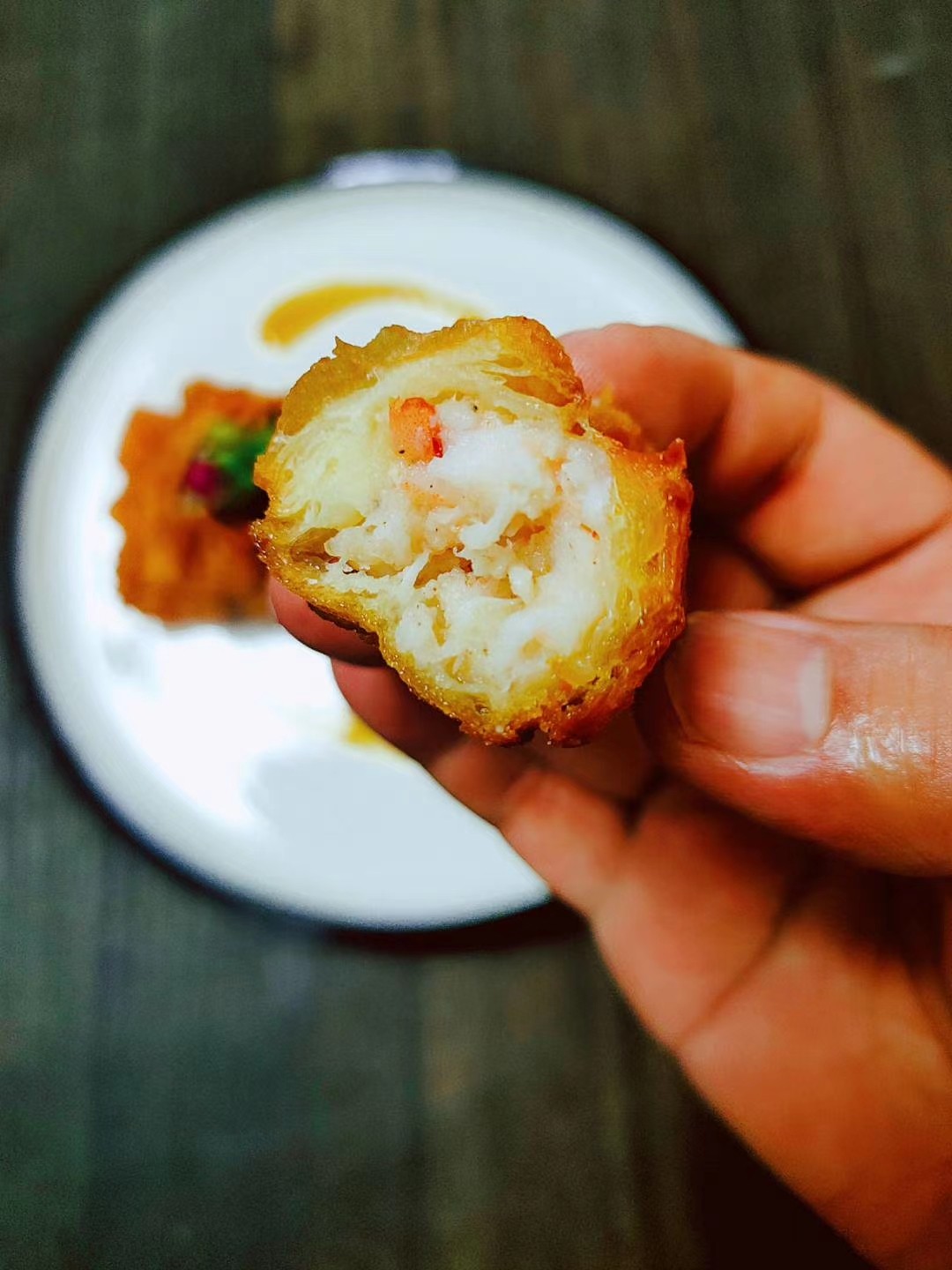 油條釀蝦仁的做法-家常味其它工藝菜譜