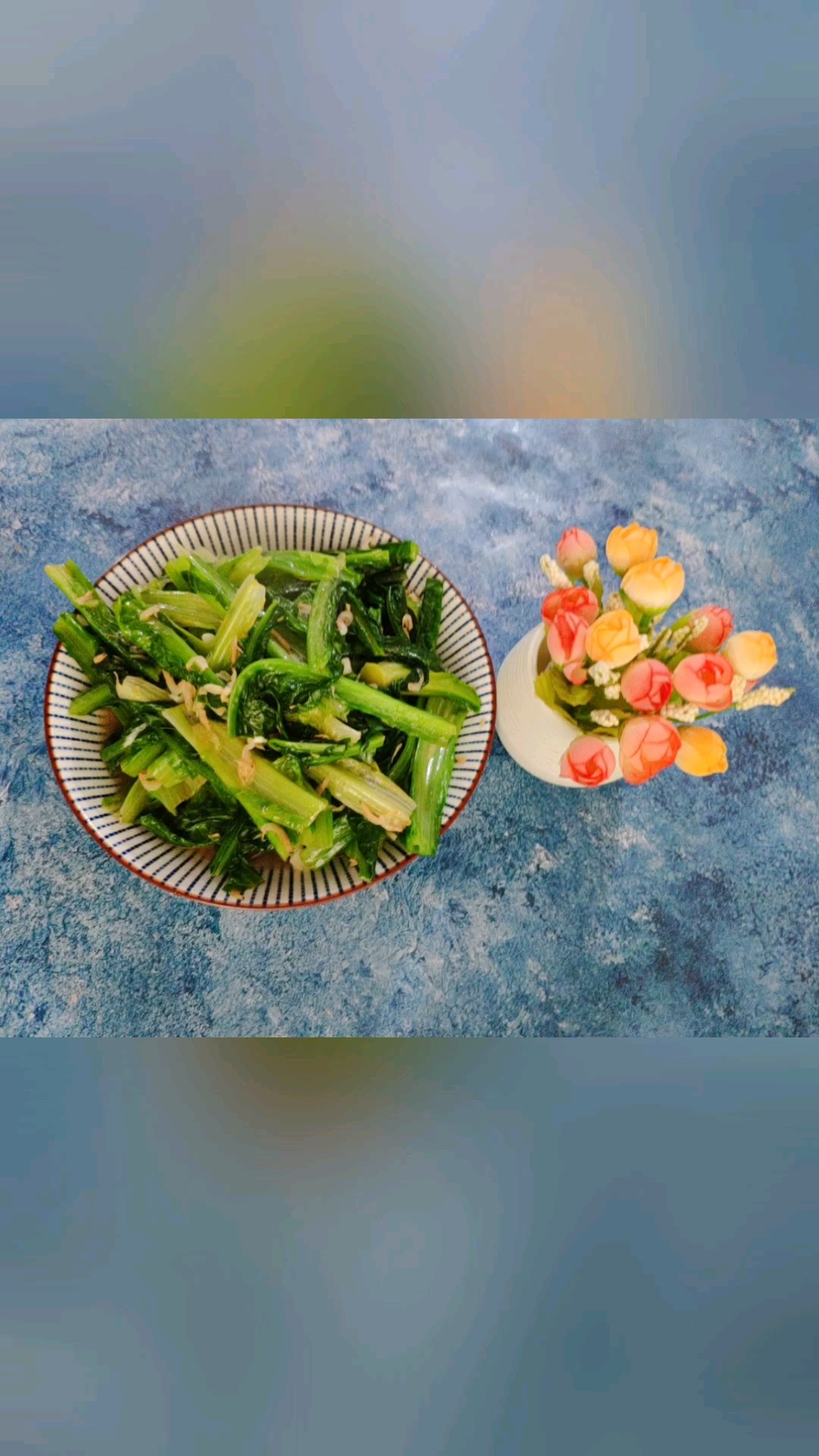 蝦皮炒油麥菜的做法-咸鮮味炒菜譜