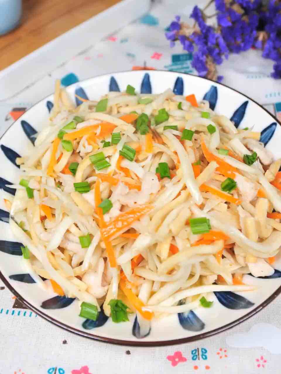 茭瓜炒雞絲的做法-家常味炒菜譜