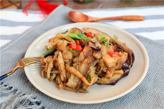 肉餅茄子的做法-家常味炒菜譜