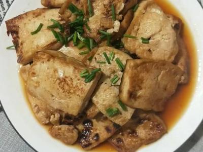 香煎豆腐的做法-家常味煎菜譜