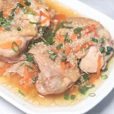 無油金針菇蒸雞腿，鮮嫩多汁巨好吃的做法-家常味蒸菜譜