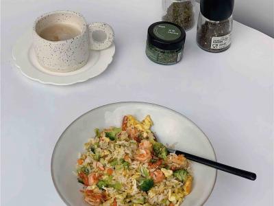 西蘭花蝦仁炒飯的做法-咸鮮味炒菜譜