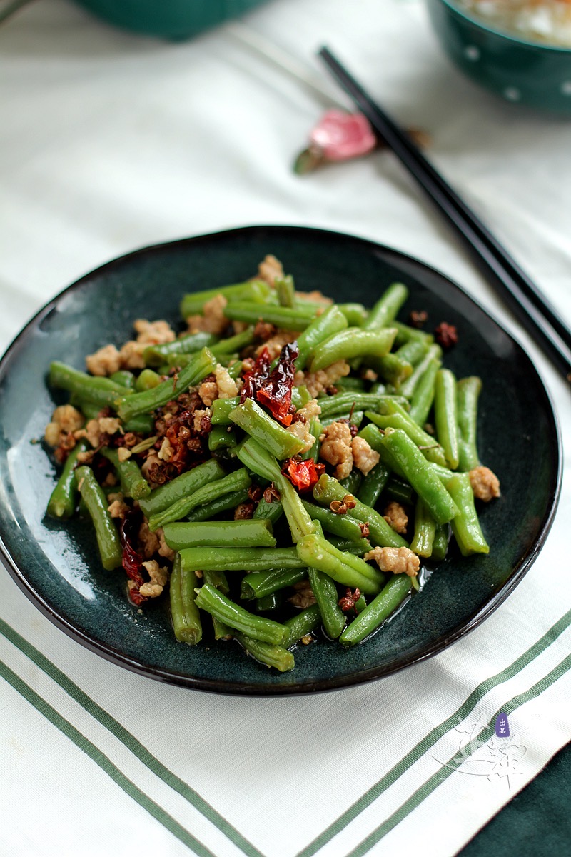 麻辣肉沫炒龍豆的做法-家常味炒菜譜-易網健康養生網 麻辣肉沫炒龍豆的做法-家常味炒菜譜