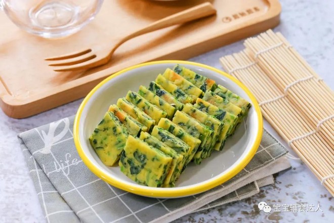 菠菜雞蛋餅  寶寶輔食食譜的做法-家常味烙菜譜