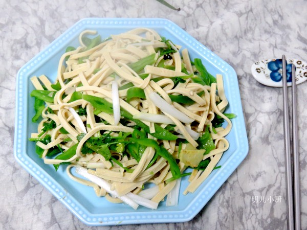 素炒豆皮的做法-家常味炒菜譜