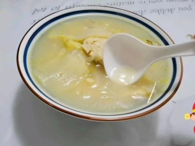 湯汁奶白的白菜燉凍豆腐的做法-家常味燉菜譜