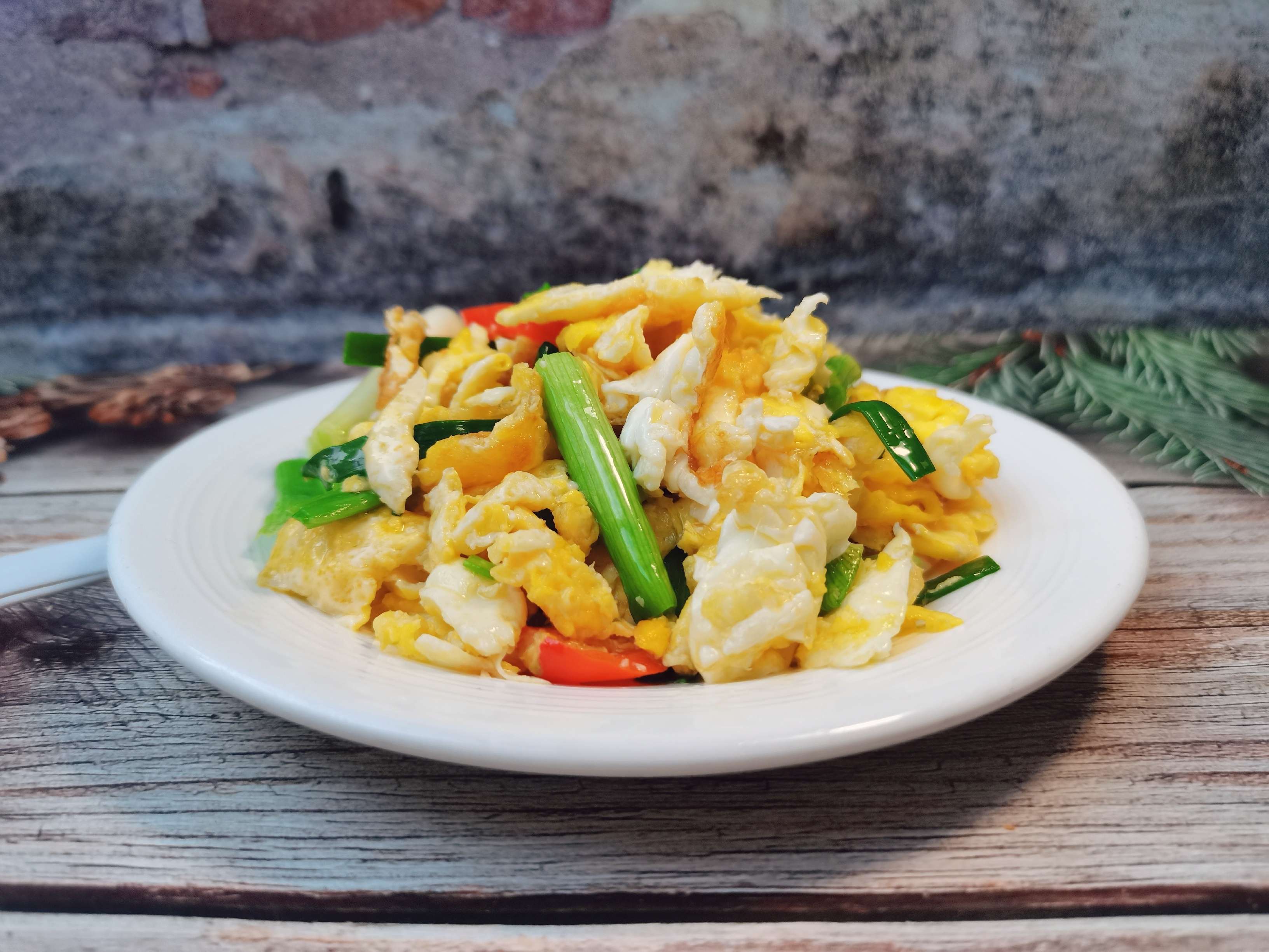 小蔥炒雞蛋，簡單又快手的一道快手菜的做法-家常味炒菜譜