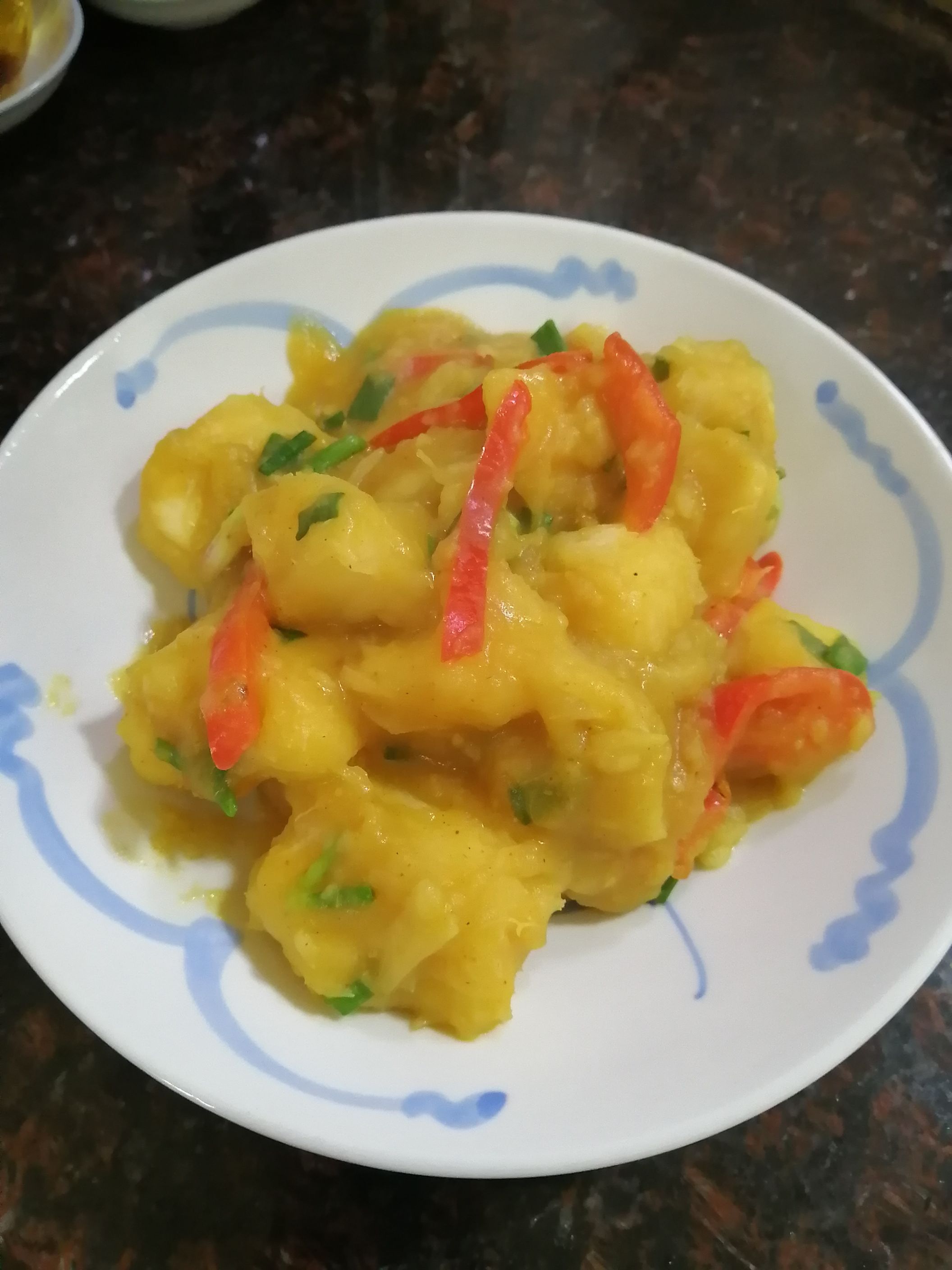 家鄉的味道~咖喱炒木薯的做法-咖喱味炒菜譜