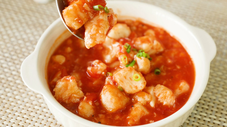 番茄龍利魚的做法-酸甜味煮菜譜