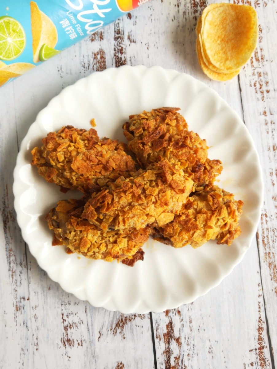 薯片雞翅的做法-家常味烤菜譜