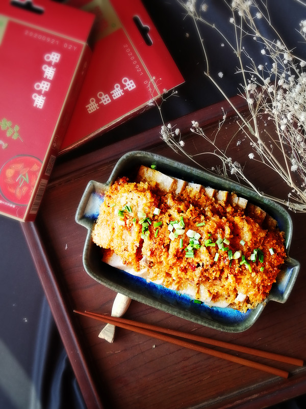 麻辣米粉蒸排骨(火鍋底料版)的做法-麻辣味蒸菜譜-易網健康養生網 麻辣米粉蒸排骨(火鍋底料版)的做法-麻辣味蒸菜譜