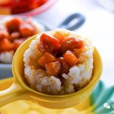 櫻桃肉米飯碗  寶寶輔食食譜的做法-家常味炒菜譜