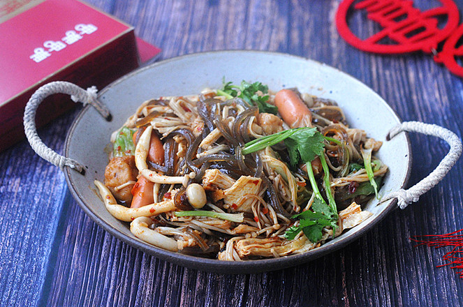 快手麻辣香鍋，5塊錢能做一大鍋，香過紅燒肉！的做法-香辣味拌菜譜