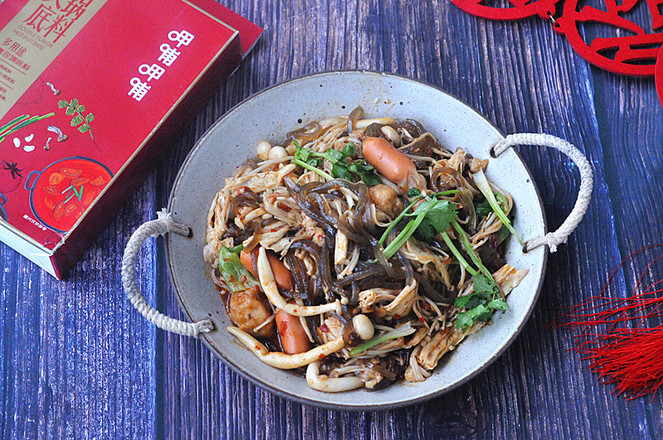 快手麻辣香鍋，5塊錢能做一大鍋，香過紅燒肉！的做法-香辣味拌菜譜