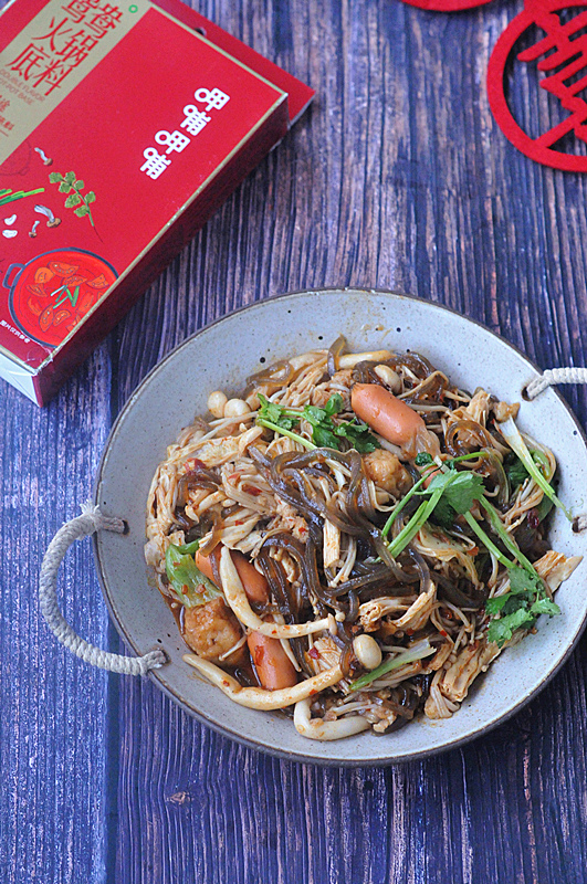 快手麻辣香鍋，5塊錢能做一大鍋，香過紅燒肉！的做法-香辣味拌菜譜