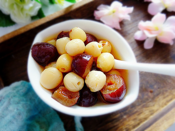 蓮子蒸紅棗的做法-甜味蒸菜譜