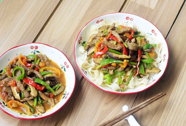 香菇羊肉拌皮帶面的做法-家常味炒菜譜-易網健康養生網 香菇羊肉拌皮帶面的做法-家常味炒菜譜