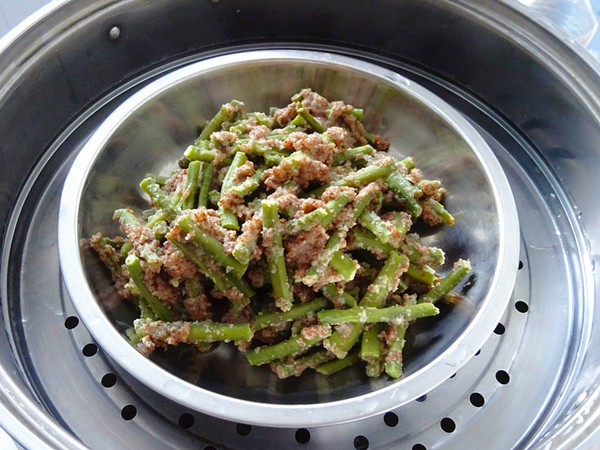 黑麥蒸豇豆的做法-蔥香味蒸菜譜