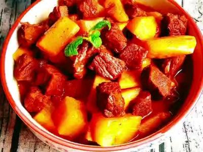 牛腩燉山藥的做法-咸鮮味燒菜譜