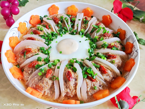 花開富貴(蘿卜蒸肉)的做法-咸鮮味蒸菜譜-易網健康養生網 花開富貴(蘿卜蒸肉)的做法-咸鮮味蒸菜譜