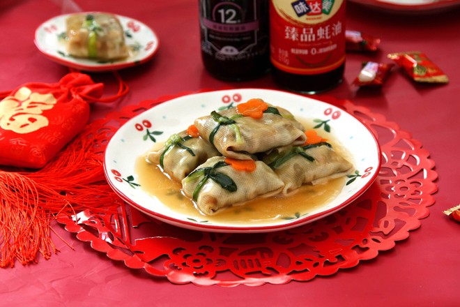 四喜豆腐包的做法-咸鮮味蒸菜譜