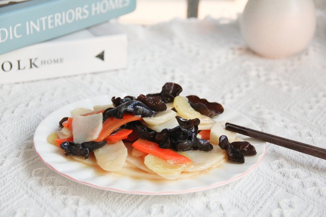 爽脆胡蘿卜山藥炒木耳的做法-咸鮮味炒菜譜-易網健康養生網 爽脆胡蘿卜山藥炒木耳的做法-咸鮮味炒菜譜