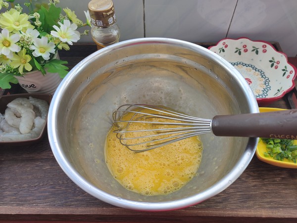 海蠣子蝦仁蒸蛋，鮮味十足超好吃！的做法-咸鮮味蒸菜譜