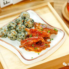 蜜汁雞翅飯【寶寶輔食】的做法-咸鮮味煎菜譜