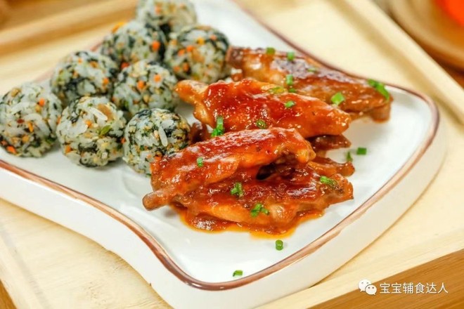 蜜汁雞翅飯【寶寶輔食】的做法-咸鮮味煎菜譜