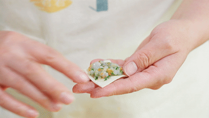 鮮蝦時蔬蒸餃【寶寶輔食】的做法-咸鮮味蒸菜譜