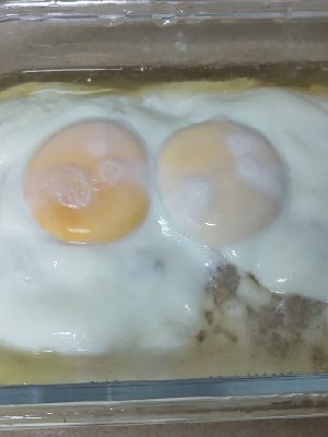 肉餅蒸蛋的做法-咸鮮味蒸菜譜